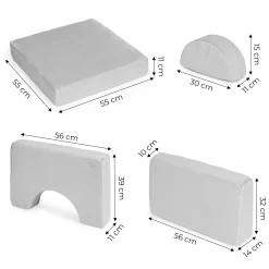 Sofa składana modułowa dla dzieci duża 2 osobowa DIY