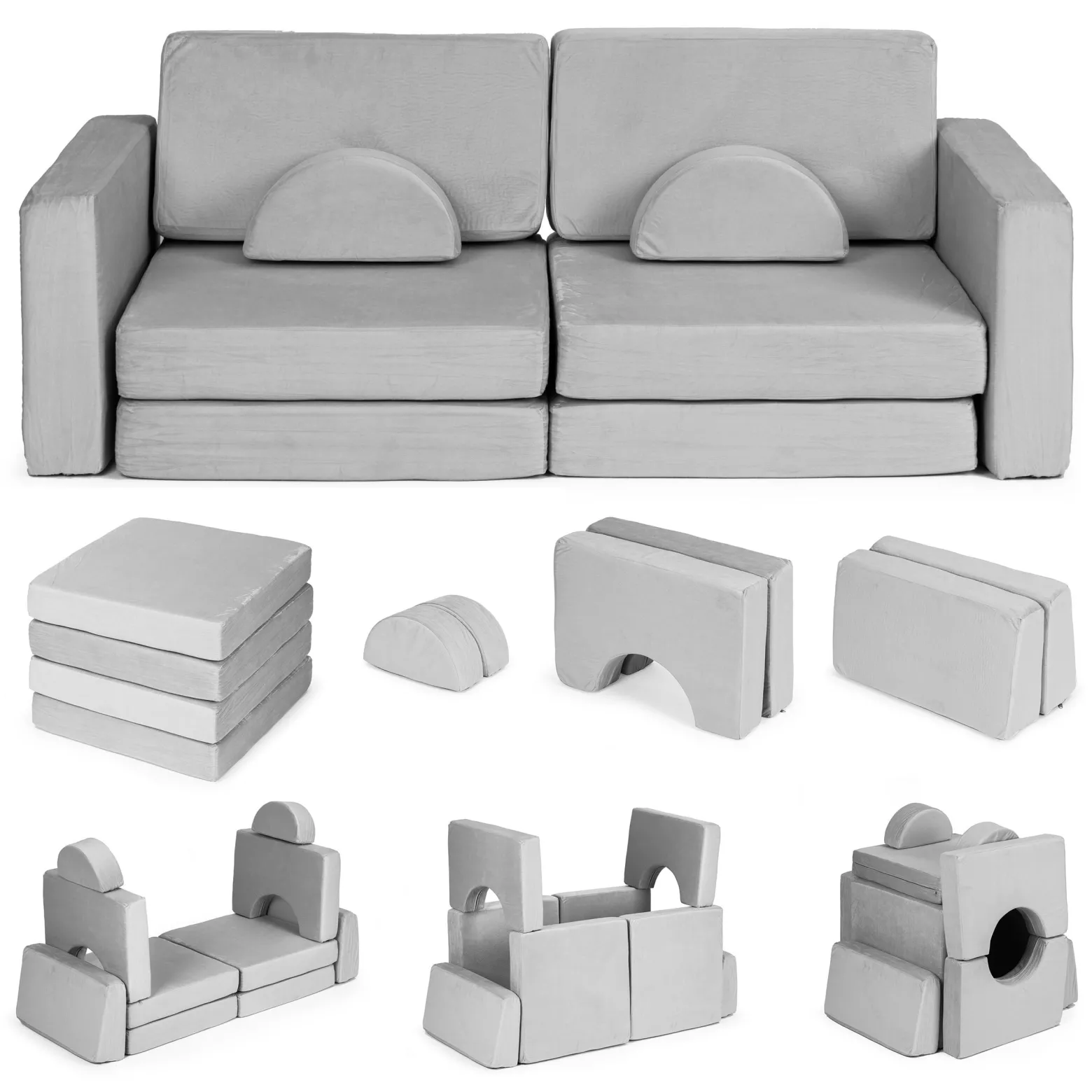 Sofa składana modułowa dla dzieci duża 2 osobowa DIY