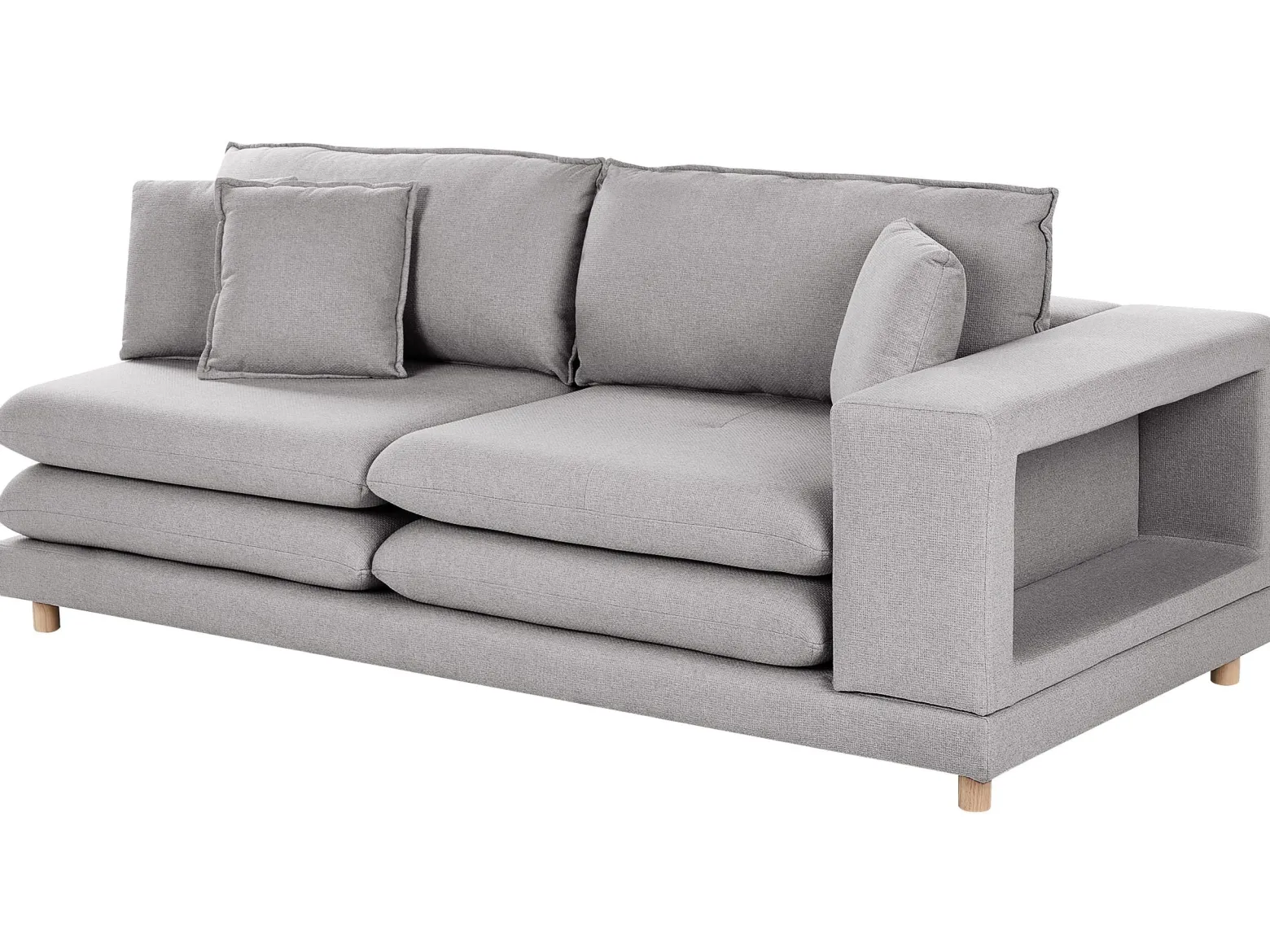 Sofa tapicerowana 2-osobowa szara