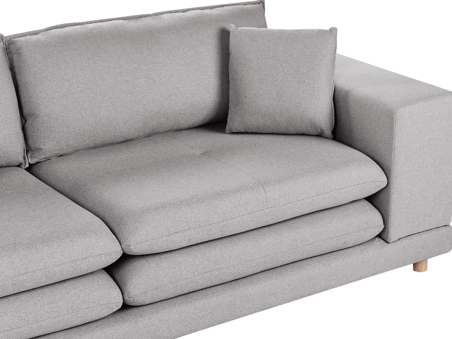 Sofa tapicerowana 2-osobowa szara