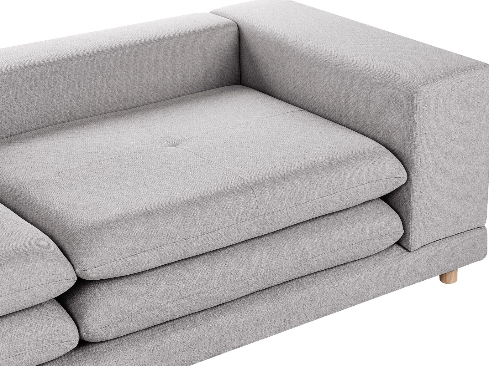 Sofa tapicerowana 2-osobowa szara