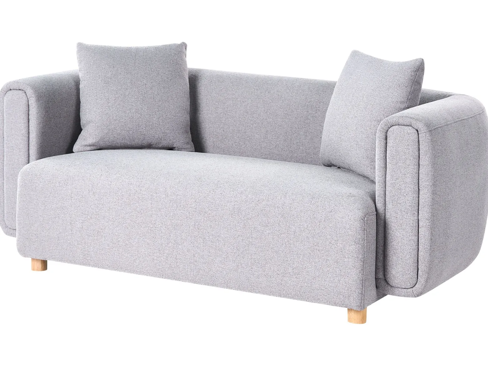 Sofa tapicerowana 2-osobowa szara