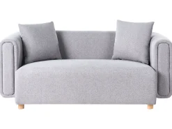 Sofa tapicerowana 2-osobowa szara