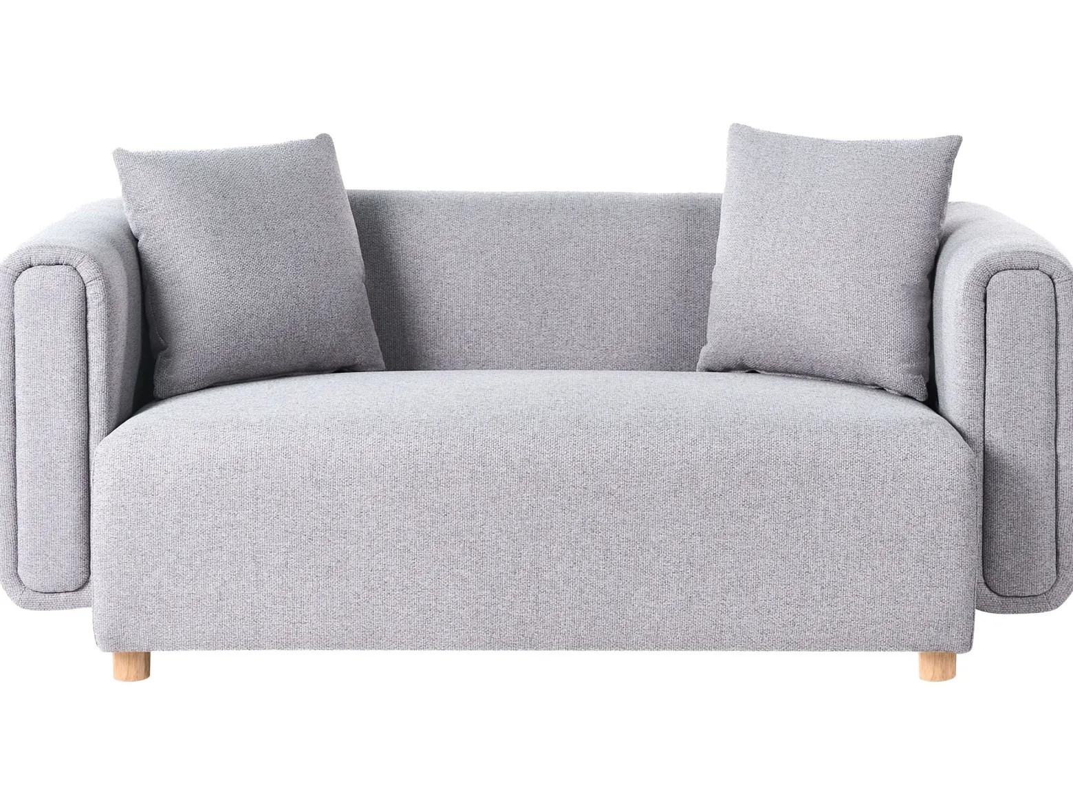 Sofa tapicerowana 2-osobowa szara