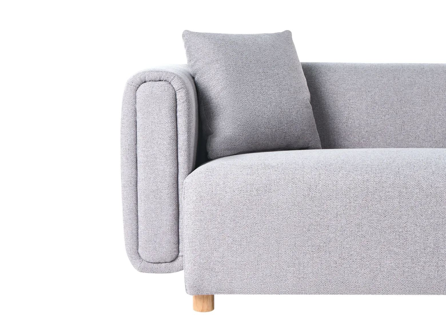 Sofa tapicerowana 2-osobowa szara