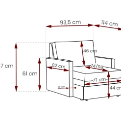 Sofa TRENTO doro 17056