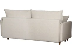 Sofa trzyosobowa Aling rozkładana z pojemnikiem beżowa