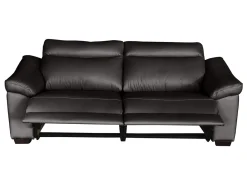 Sofa trzyosobowa Dublin z funkcją relaks skóra brązowa