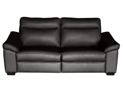 Sofa trzyosobowa Dublin z funkcją relaks skóra brązowa