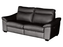Sofa trzyosobowa Dublin z funkcją relaks skóra brązowa