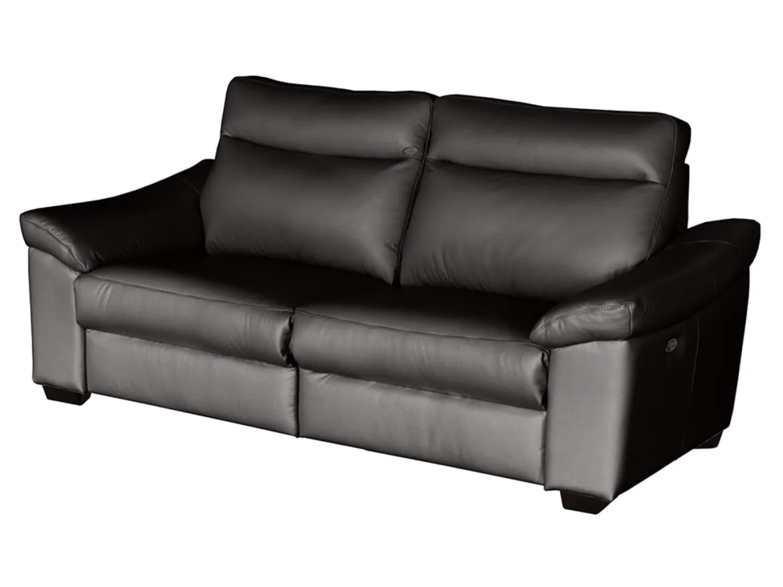 Sofa trzyosobowa Dublin z funkcją relaks skóra brązowa