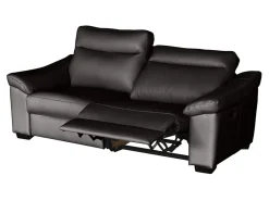 Sofa trzyosobowa Dublin z funkcją relaks skóra brązowa