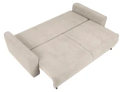 Sofa trzyosobowa Larisa rozkładana z pojemnikiem beżowa