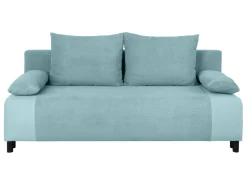 Sofa trzyosobowa Nius rozkładana z pojemnikiem miętowa