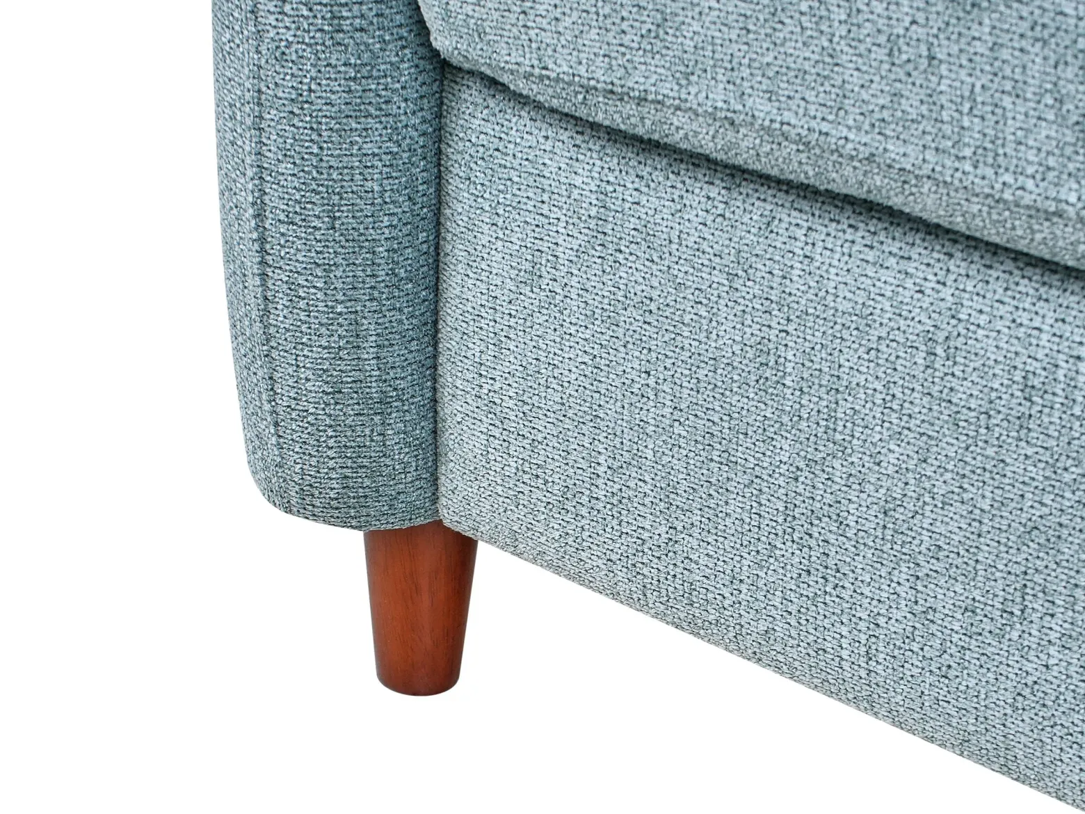 Sofa trzyosobowa tapicerowana niebieska