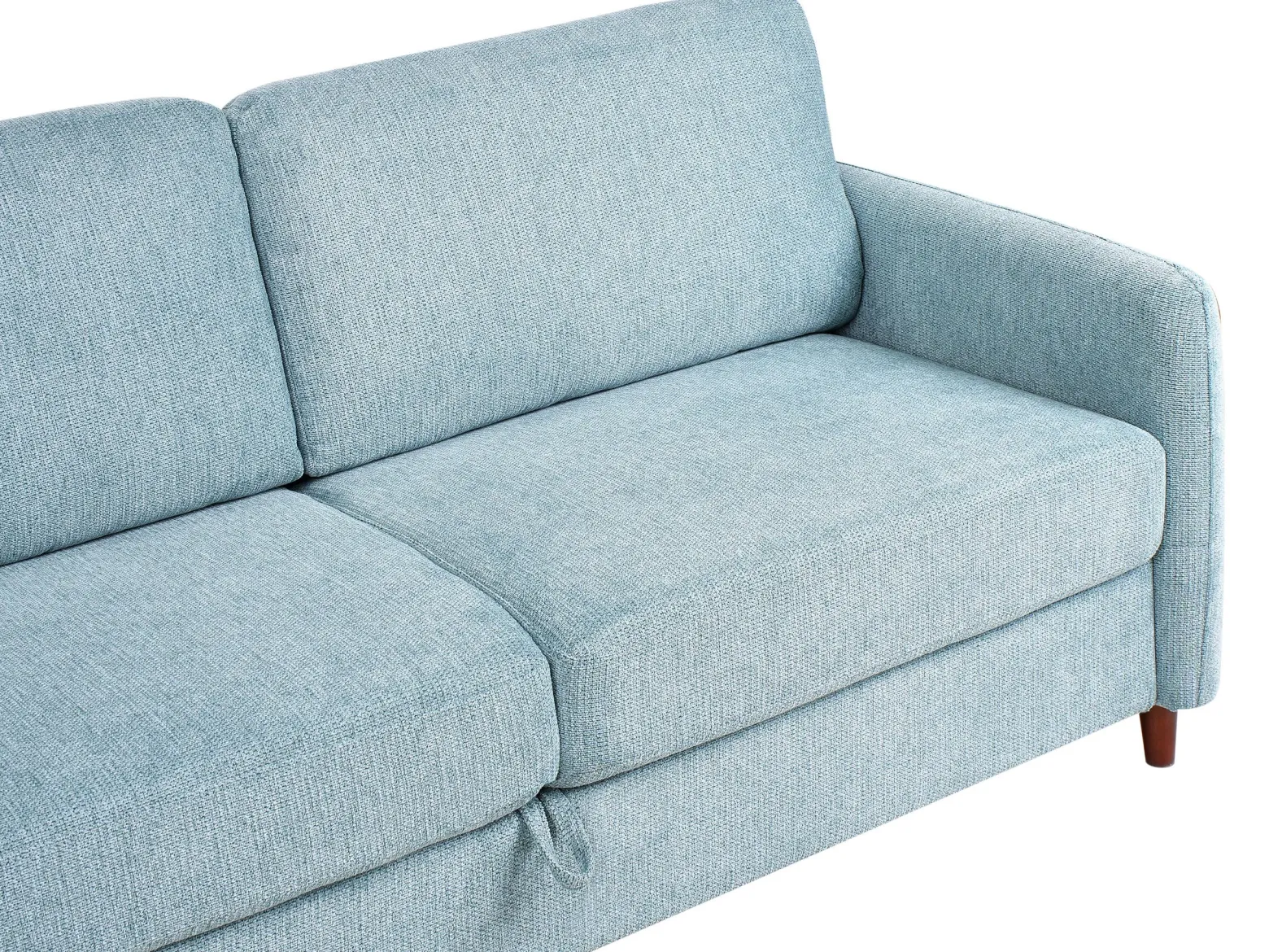 Sofa trzyosobowa tapicerowana niebieska
