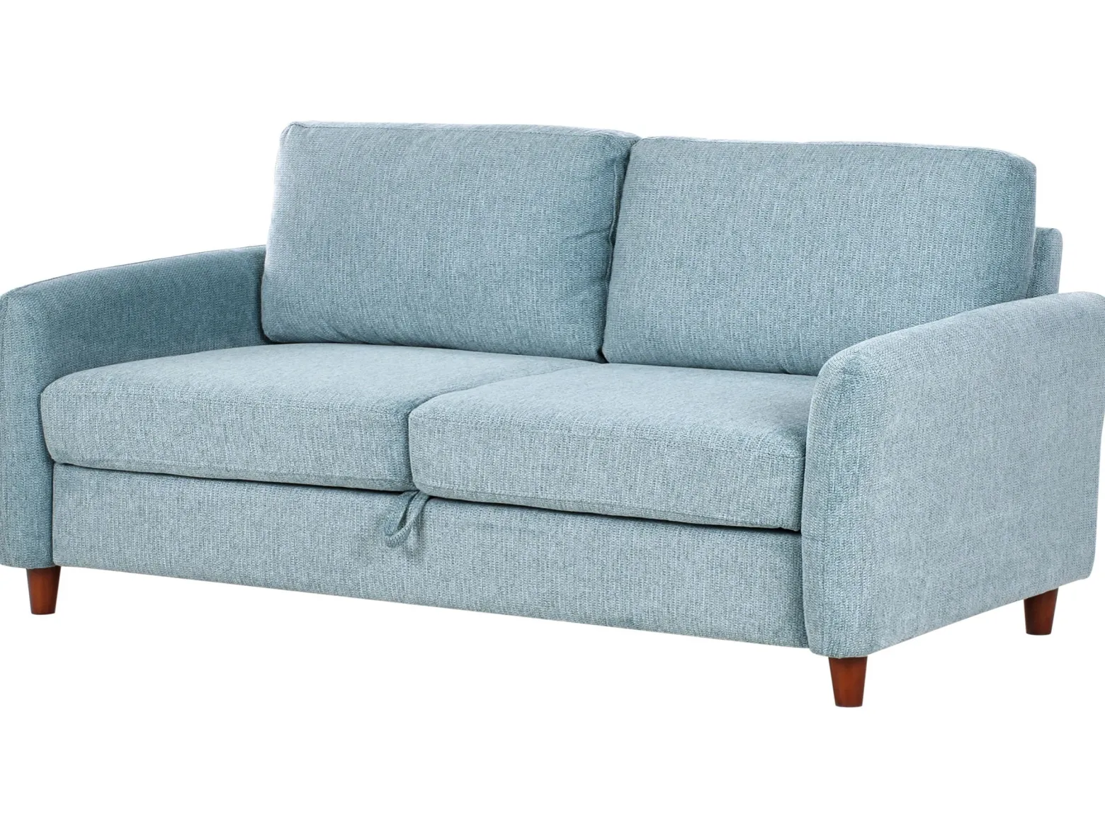 Sofa trzyosobowa tapicerowana niebieska
