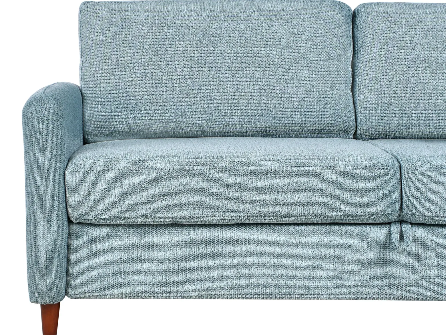 Sofa trzyosobowa tapicerowana niebieska