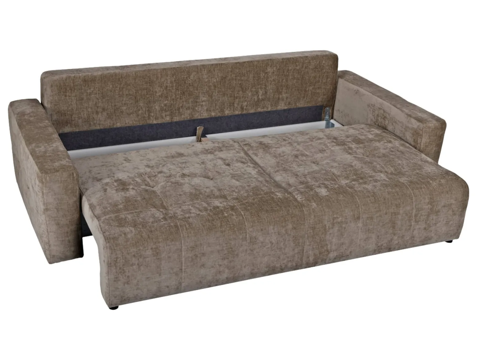 Sofa trzyosobowa Vibe rozkładana z pojemnikiem taupe