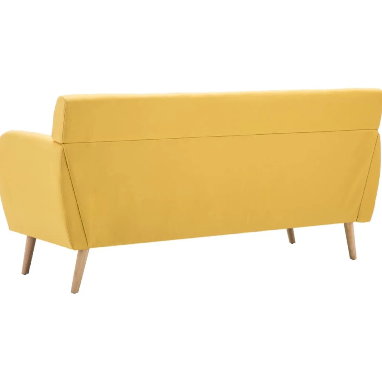 Sofa Żółty Tkanina vidaXL