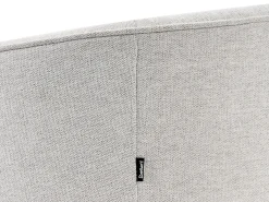 Sofa welurowa w stylu glamour złamana biel