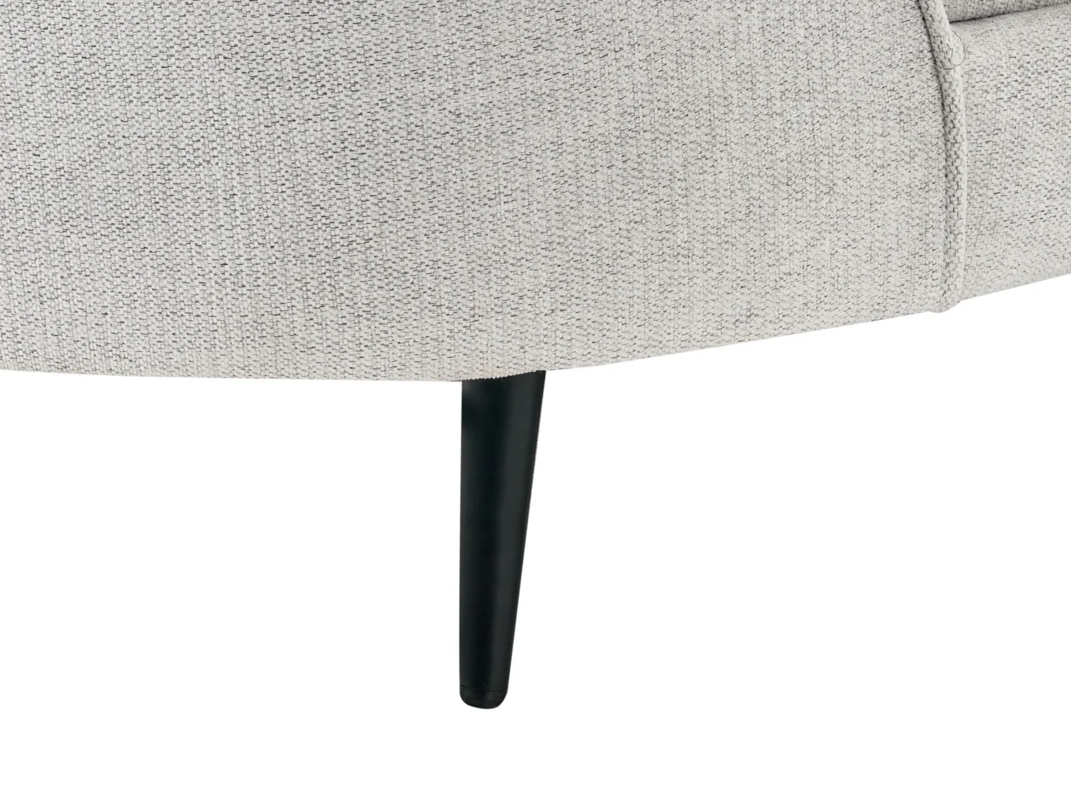 Sofa welurowa w stylu glamour złamana biel