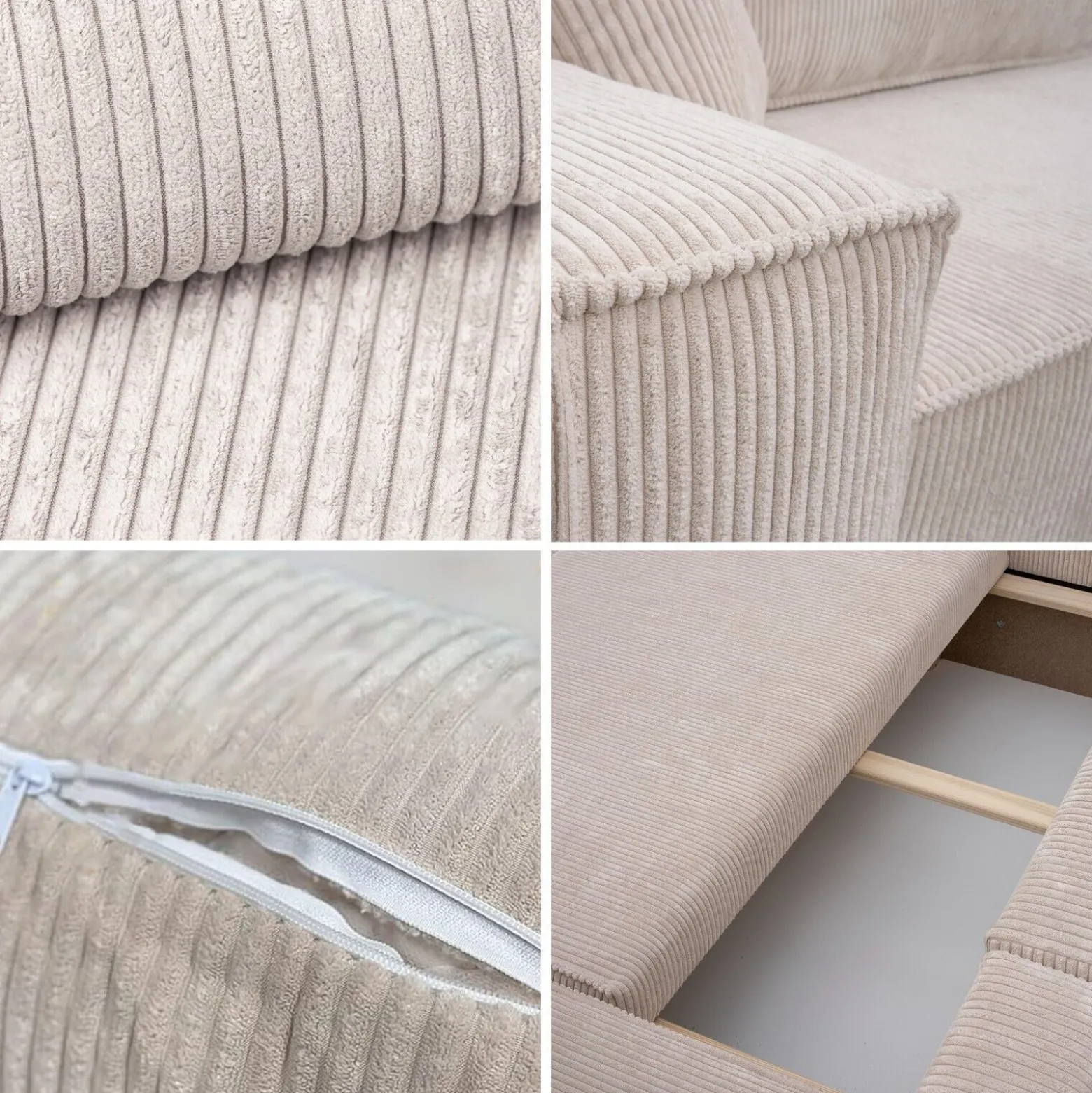 Sofa w kształcie L BEST narożnik, tkanina Poso, Czarny Lewostronny
