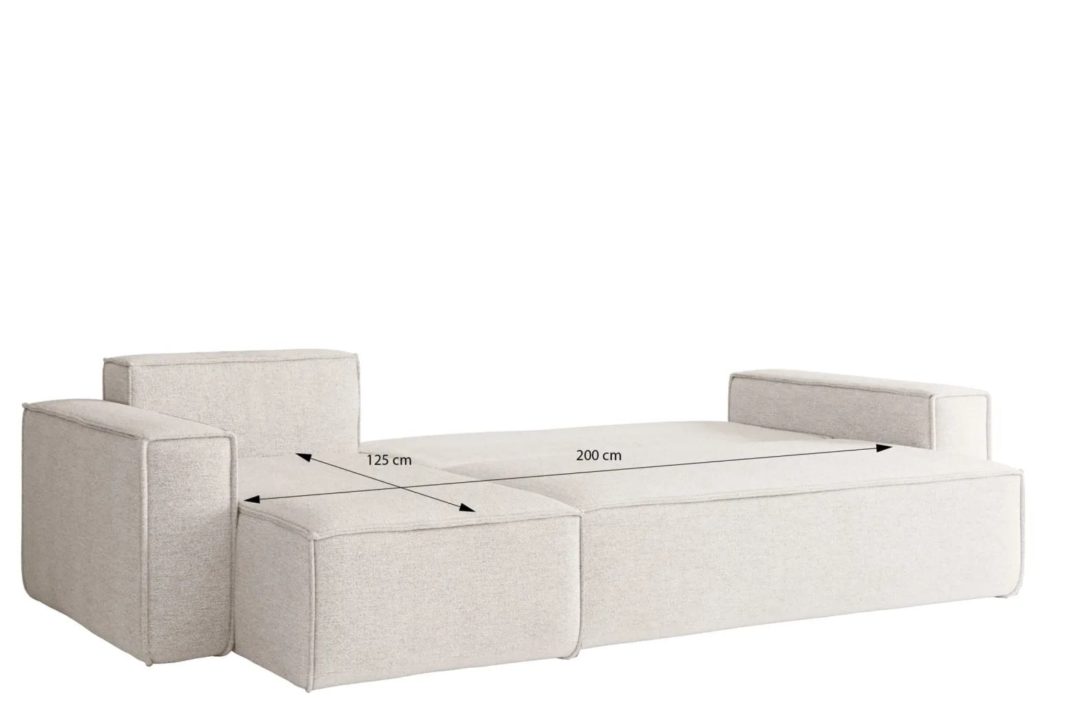 Sofa w kształcie L BEST, tkanina Abriamo, Ciemnoniebieski Lewostronny