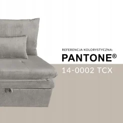 Sofa wypoczynkowa kanapa rozkładana leżanka spania S109 Aster sztruks beż