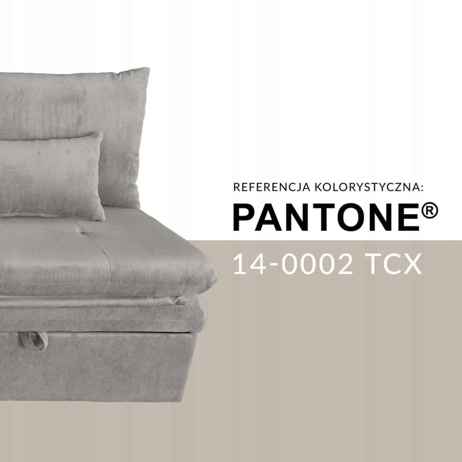 Sofa wypoczynkowa kanapa rozkładana leżanka spania S109 Aster sztruks beż