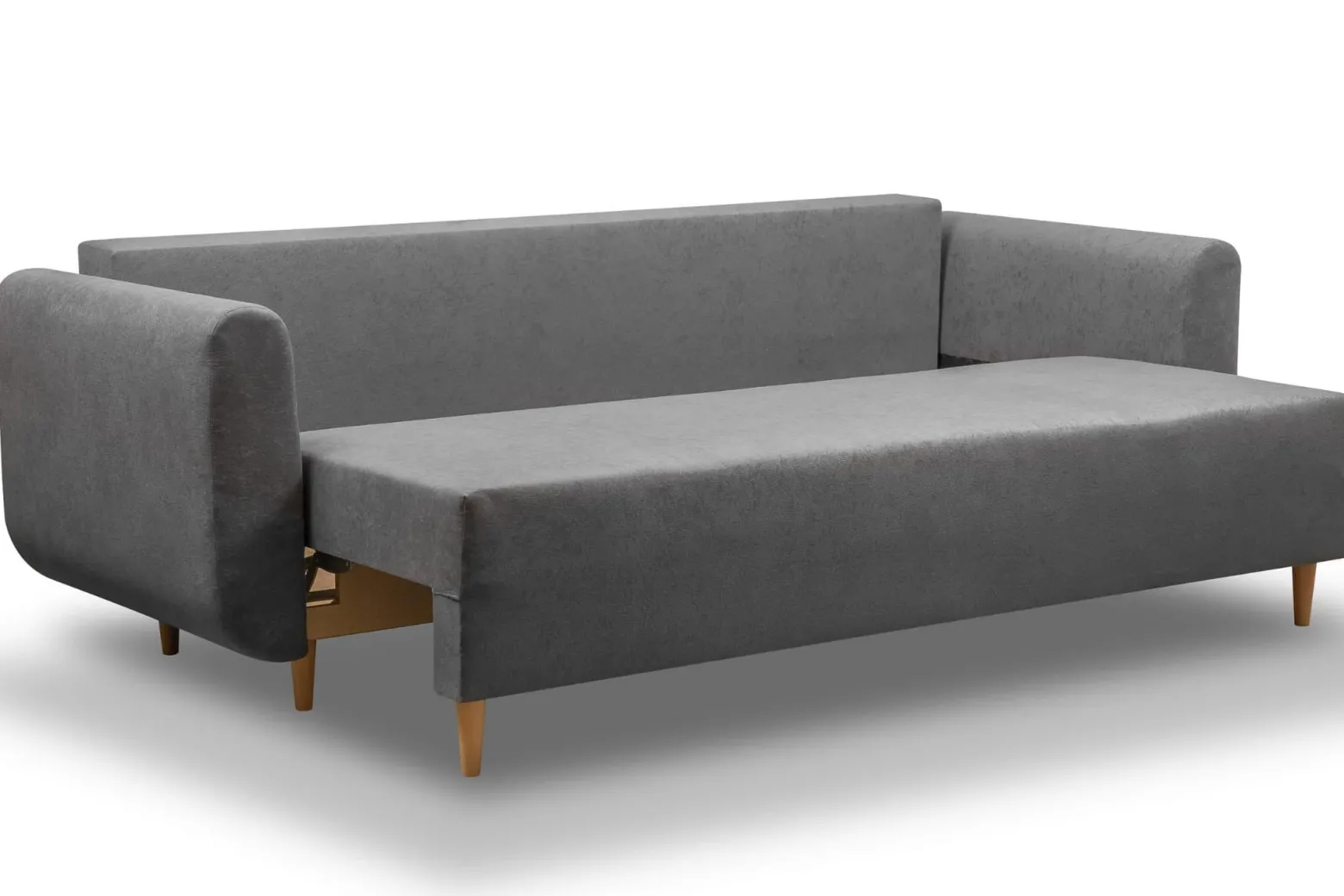 Sofa ze sprężynami bonell rozkładana Lugo PLUS Szara