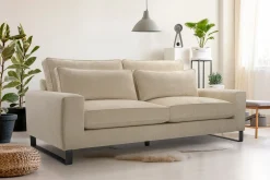 Sofa z loftowymi nogami LARA APHRODITE22 jasny szary