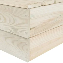 Sofa z palet Brąz Drewno Sofy 2-osobowe vidaXL