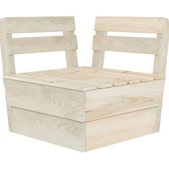 Sofa z palet Brąz Drewno Sofy 2-osobowe vidaXL
