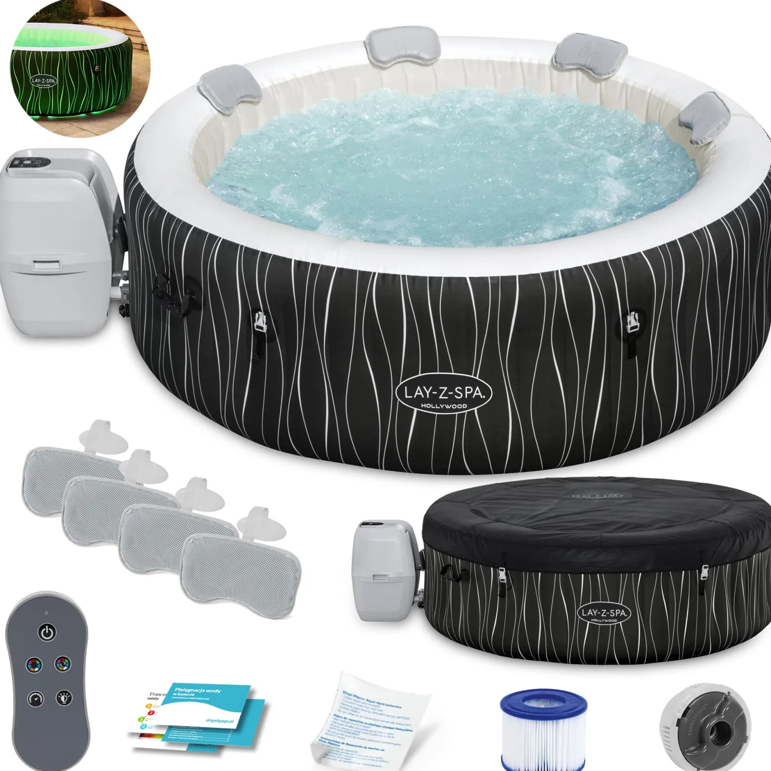 SPA dmuchane basen 6os. z hydromasażem Bestway 60059