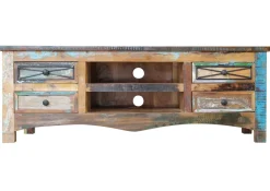 SPIRIT Szafka RTV #01 Drewno przemysłowe Lakier 140x45x50 cm