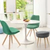 Stół Fiber 90 inspirowany Tulip Table MDF biały okrągły