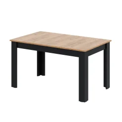 Stół rozkładany LOFT 80x120/165 złoty craft - czarny