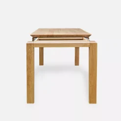 Stół rozkładany z litego drewna DANTE 120×80 + 1×45 cm