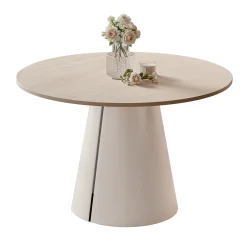 Stół BASE okrągły stół rozkładany 100 cm, nowoczesny design