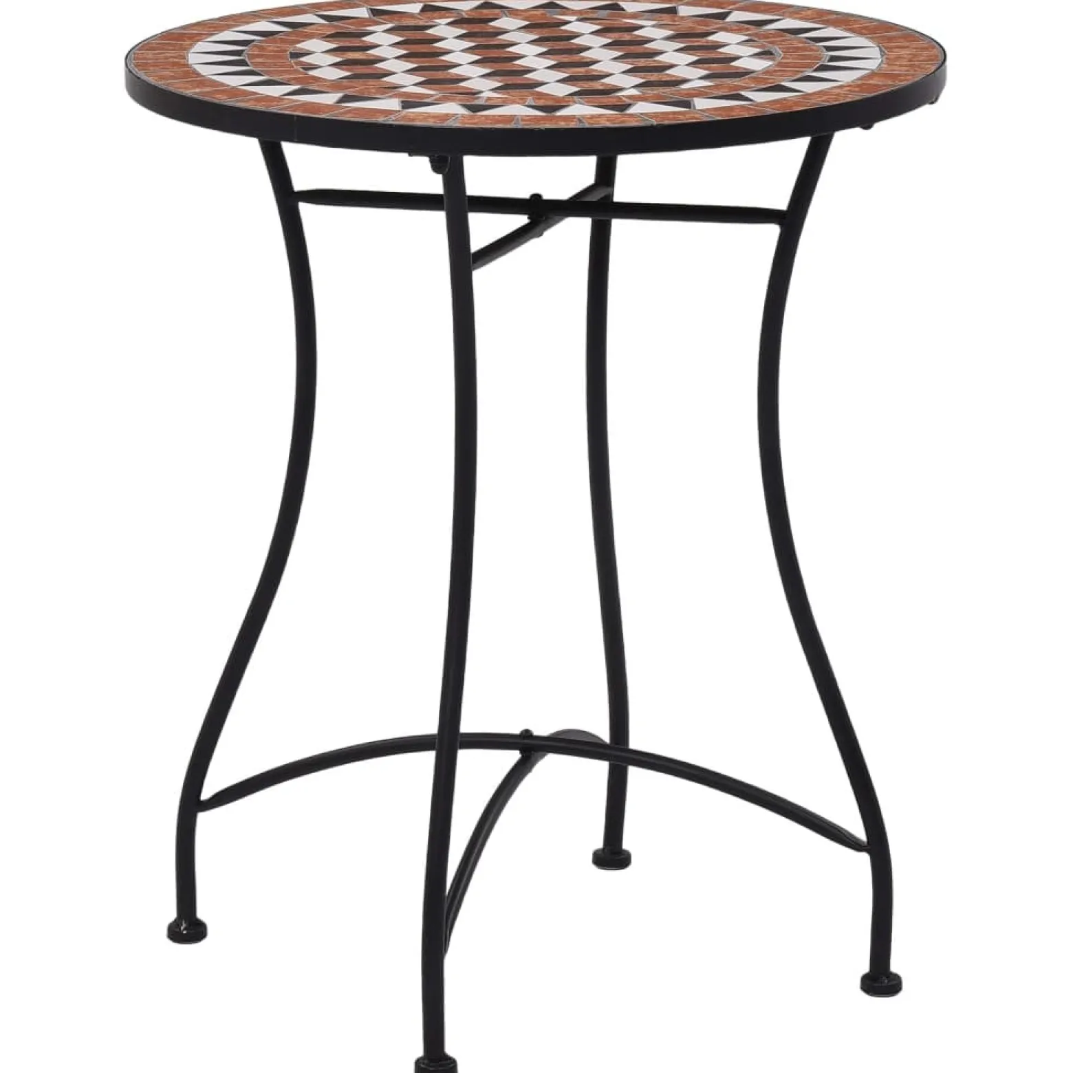 Stół Brąz 60 cm Ceramika vidaXL