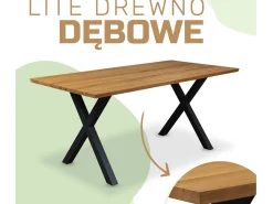 Stół dębowy 180x90 RUBENS, dąb olejowany Pure
