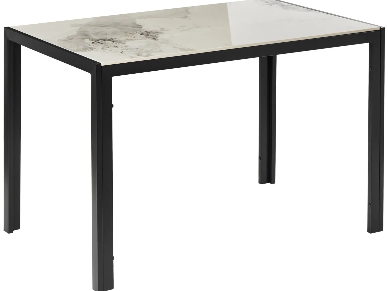 Stół do jadalni CLARENCE Biały marmur 120 cm 70 cm Ceramika