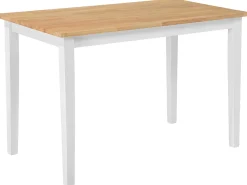 Stół do jadalni drewniany 114x68 biały