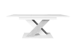 Stół do jadalni kuchni salonu rozkładany ONYX biały mat, dekor beton