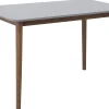 Stół do jadalni 118x77 ciemne drewno szary