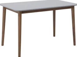 Stół do jadalni 118x77 ciemne drewno szary