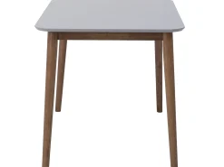 Stół do jadalni 118x77 ciemne drewno szary