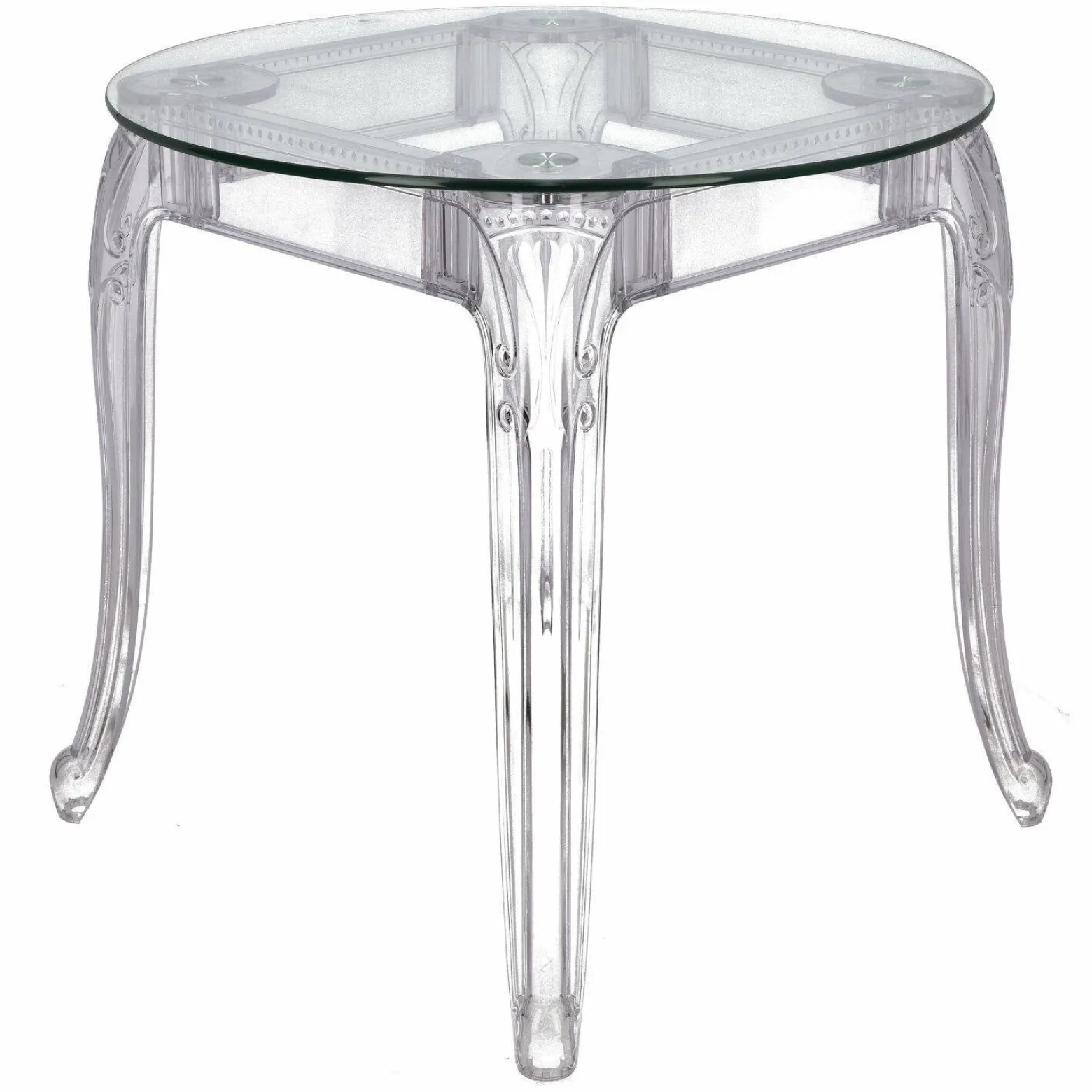 Stół Ghost 80cm transparentny glamour