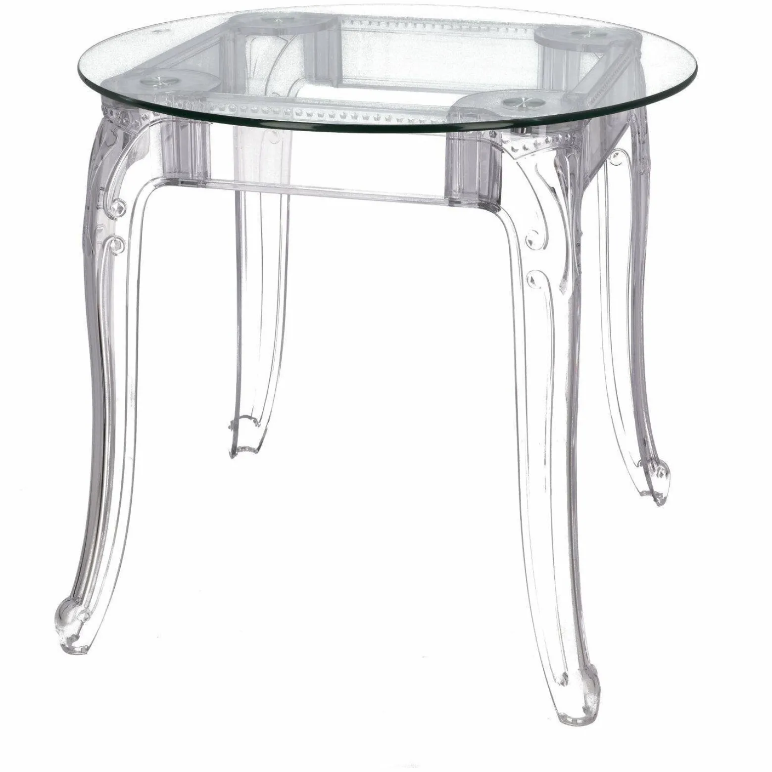 Stół Ghost 80cm transparentny glamour